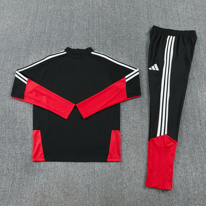2526 Germany black football tracksuit Quater Zip Training Kit
