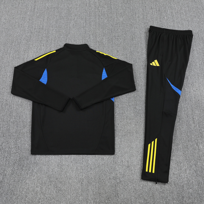 2526 Manchester United black football tracksuit Quater Zip Training Kit ManchesterUnited