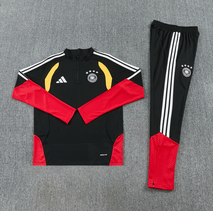 2526 Germany black football tracksuit Quater Zip Training Kit