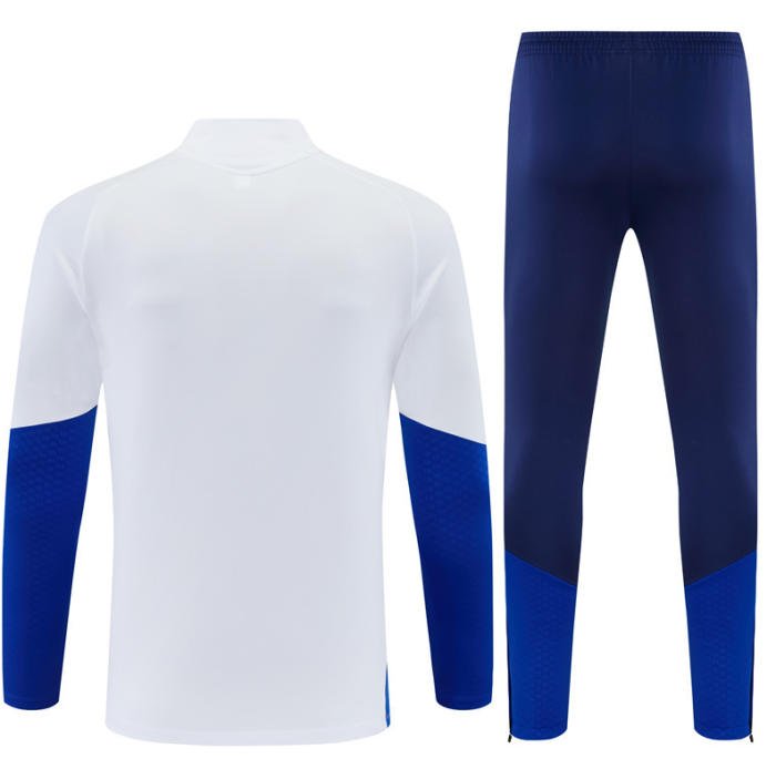 26 27 White Colombian Football Club tracksuit Quarter Zip Training