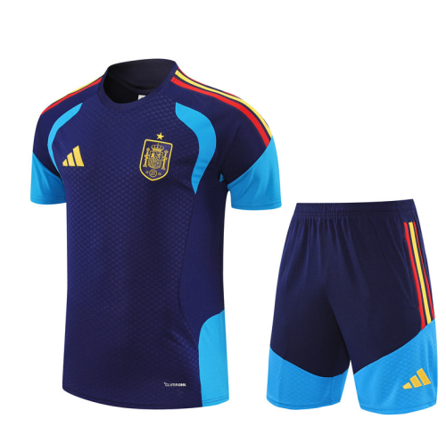26 27 short sleeves España Royal Blue Spanish football club Training