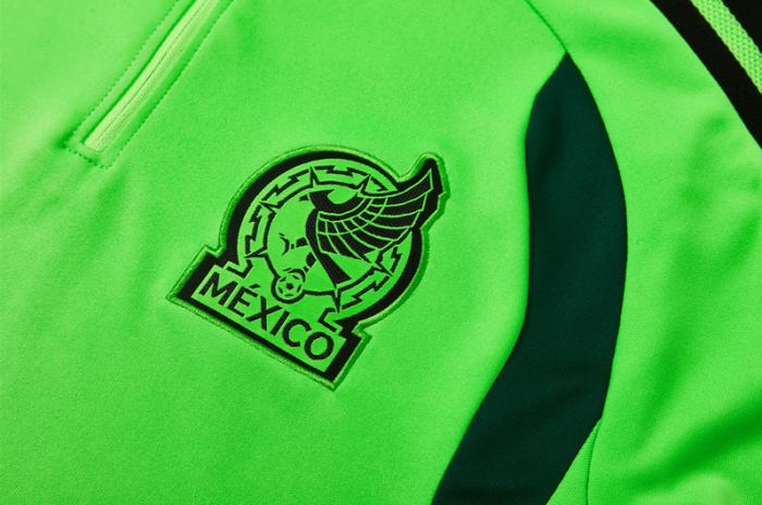26 27 Fluorescent green Club de Fútbol México CF México Mexico football tracksuit Quarter Zip Training