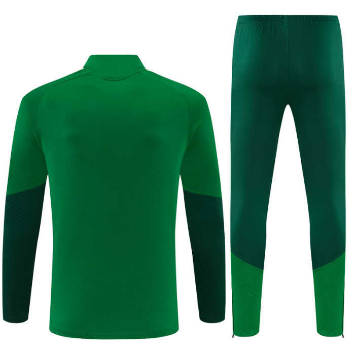 26 27 green Algerian Football Club Algérie FC football tracksuit Quarter Zip Training