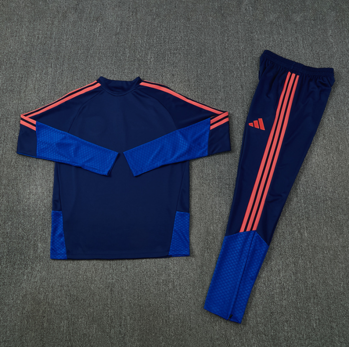 26 27 Royal Blue Colombian Football Club tracksuit Quarter Zip Training