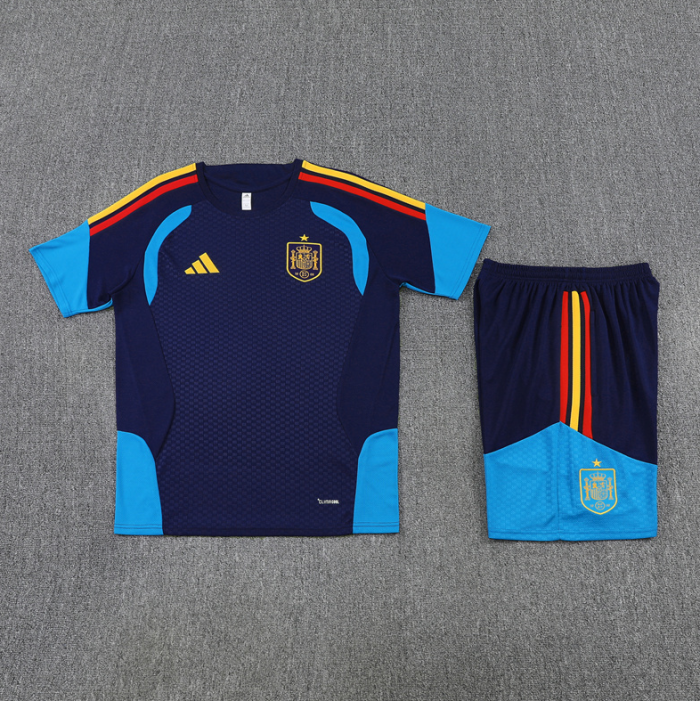 26 27 short sleeves España Royal Blue Spanish football club Training