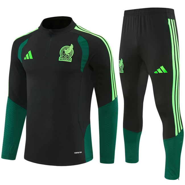 26 27 black Club de Fútbol México CF México Mexico football tracksuit Quarter Zip Training
