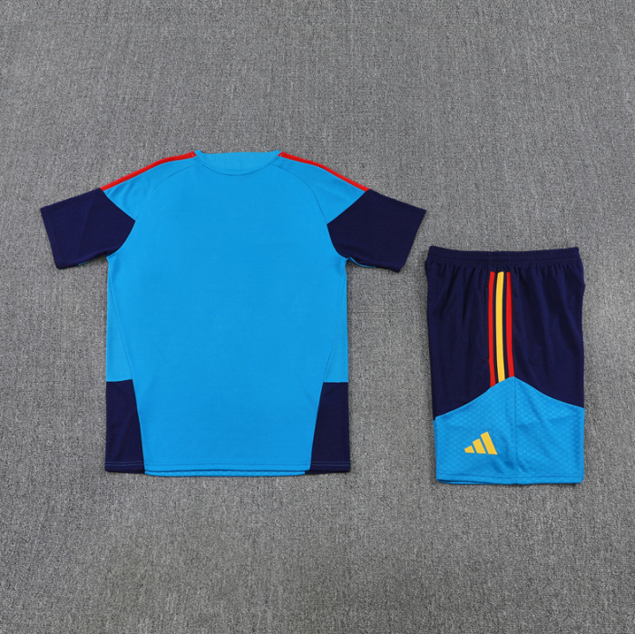 26 27 short sleeves España blue Spanish football club Training