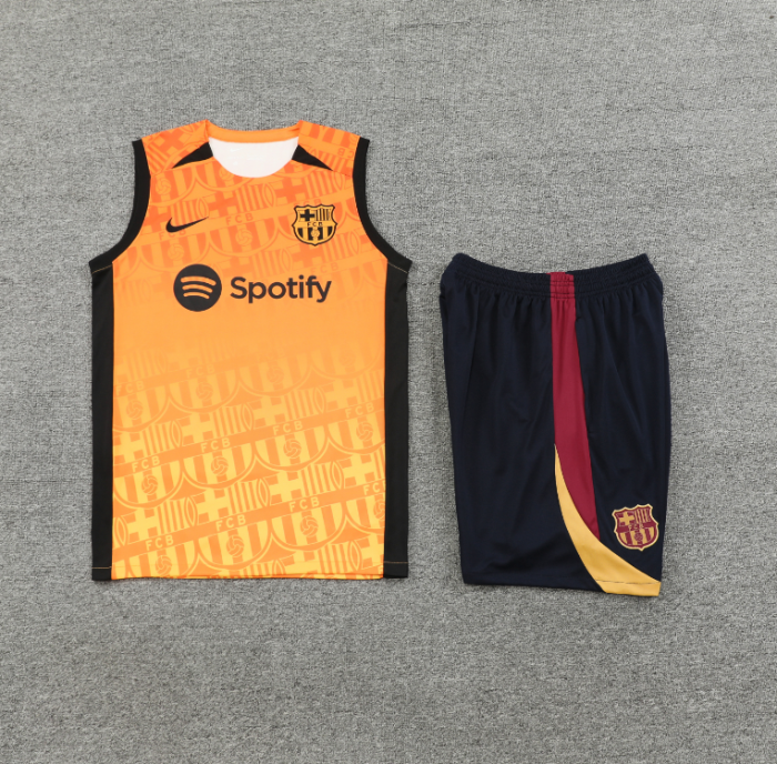 24 25 Barcelona sleeveless training kit