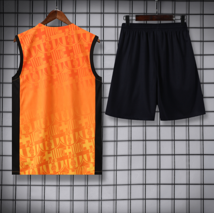 24 25 Barcelona sleeveless training kit