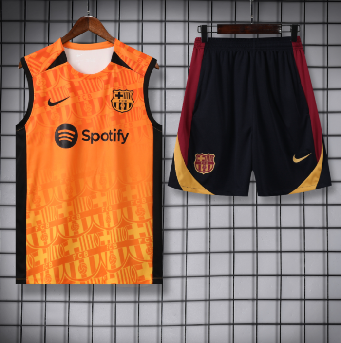 24 25 Barcelona sleeveless training kit