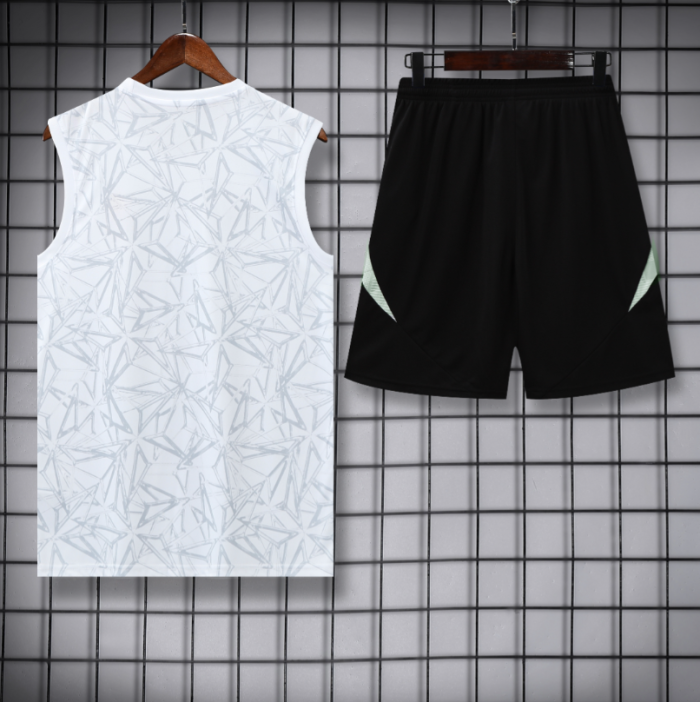 2526 Real Madrid White Sleeveless Training Kit
