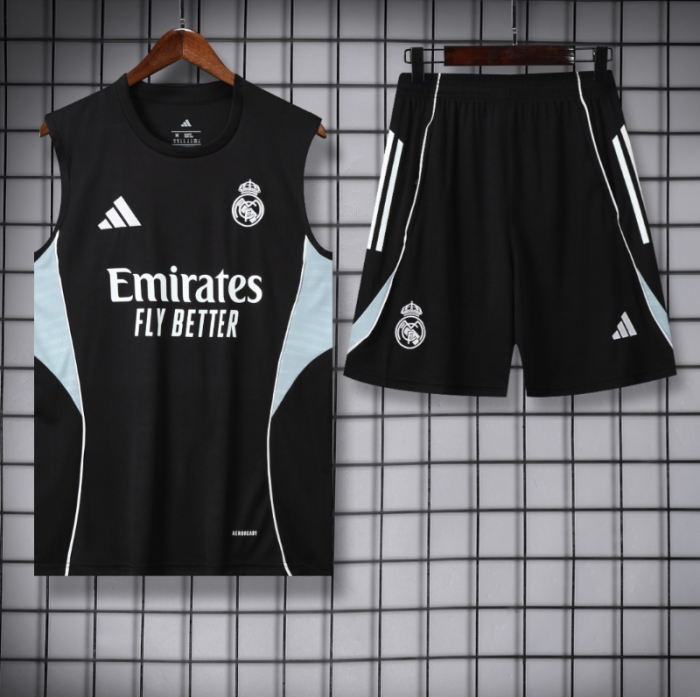 2526 Real Madrid Sleeveless Training Suit Set