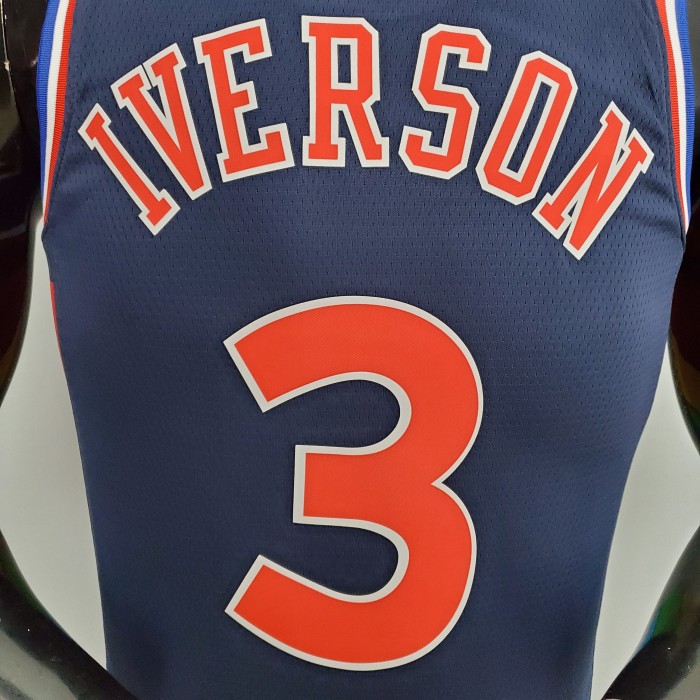 Allen Iverson Philadelphia 76ers 2021/22 Swingman Jersey Royal Blue