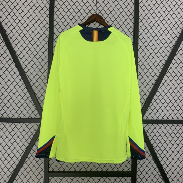 Barcelona Away Long Sleeve Retro Jersey 2005/06
