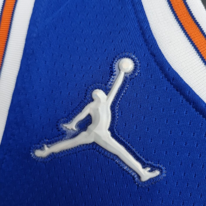 RJ Barrett New York Knicks 75th Anniversary Swingman Jersey Blue