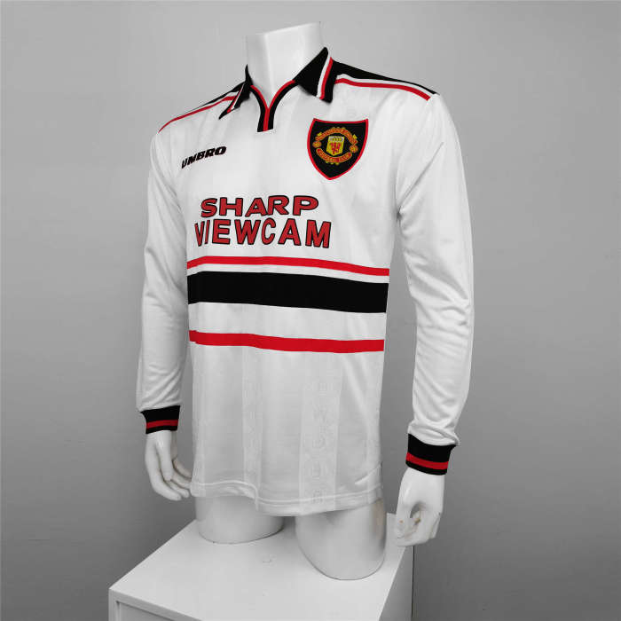 Manchester United Away Long Sleeve Retro Jersey 98/99
