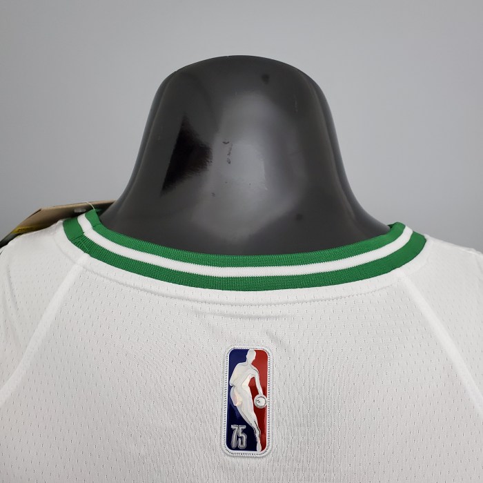 Jaylen Brown Boston Celtics 75th Anniversary 2021/22 Swingman Jersey White