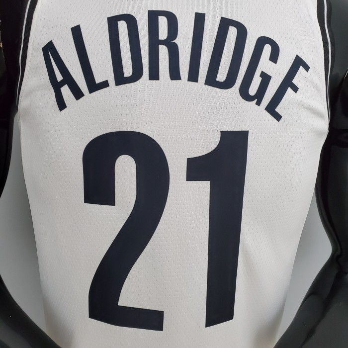 LaMarcus Aldridge Brooklyn Nets 75th Anniversary Swingman Jersey White
