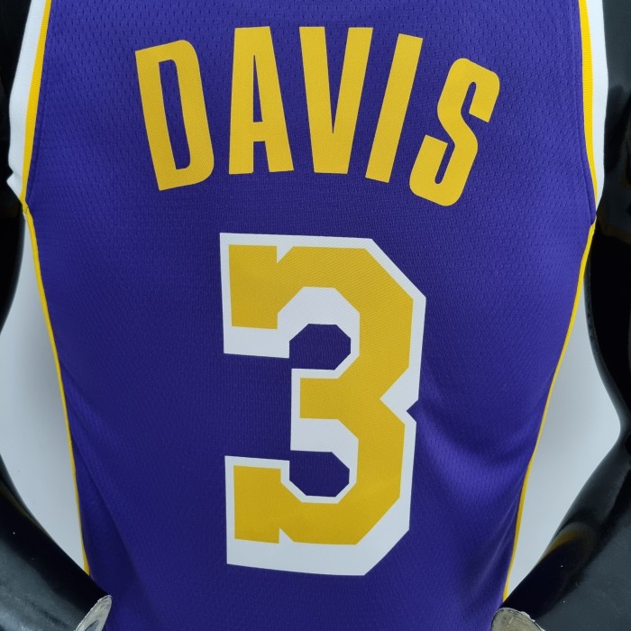 Anthony Davis Los Angeles Lakers 75th Anniversary Swingman Jersey Purple