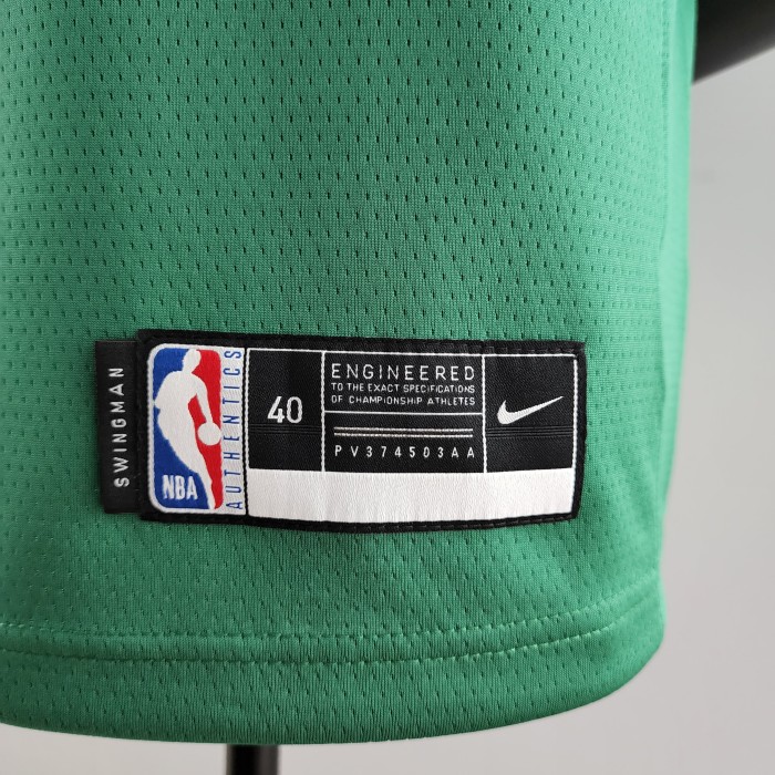 Kyrie Irving Boston Celtics Platinum City Edition Green Swingman Jersey 2020