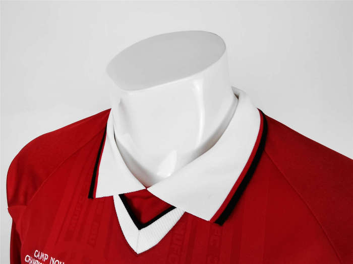 Manchester United Home Long Sleeve Retro Jersey 98/99