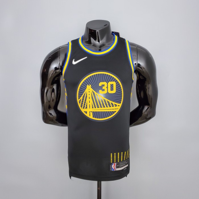 Stephen Curry Golden State Warriors 75th Anniversary Swingman Jersey Black