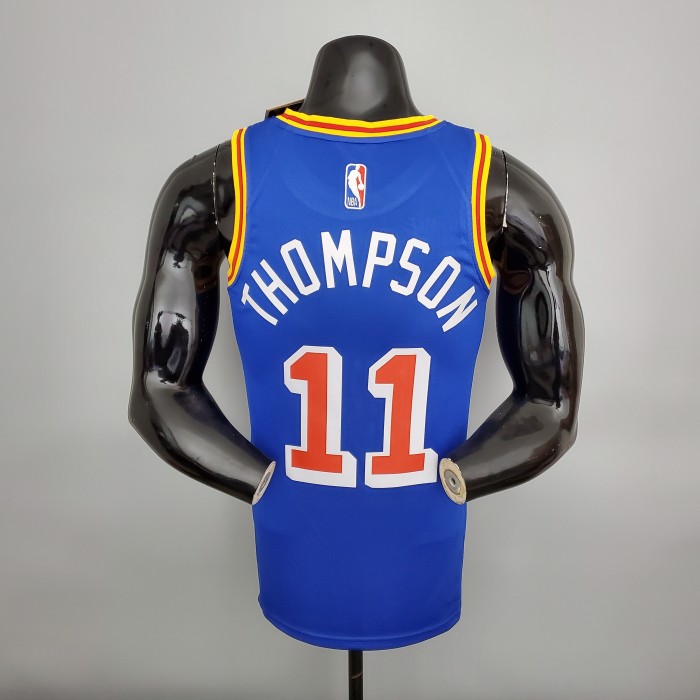Klay Thompson Golden State Warriors 75th Anniversary Swingman Jersey Retro Blue