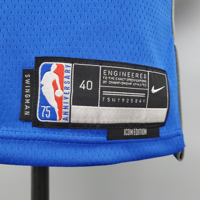 Luka Doncic Dallas Mavericks 75th Anniversary Swingman Jersey Blue