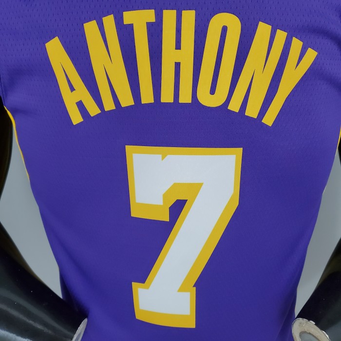 Carmelo Anthony Los Angeles Lakers 2020/21 Swingman Jersey Purple