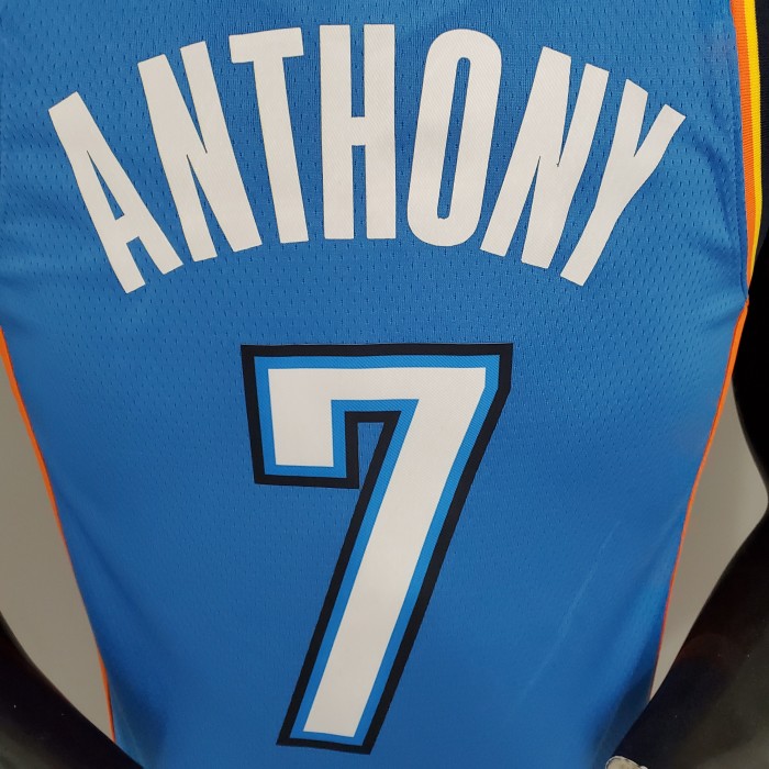 Carmelo Anthony Oklahoma City Thunder Swingman Jersey Blue