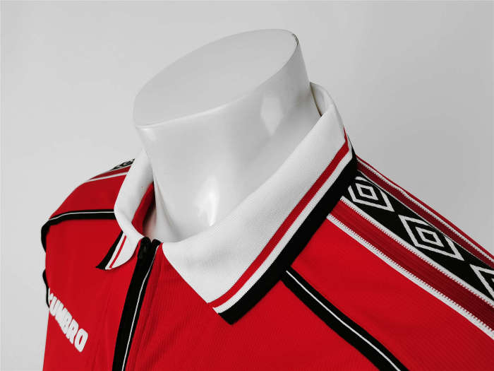 Manchester United Home Long Sleeve Retro Jersey 98/99