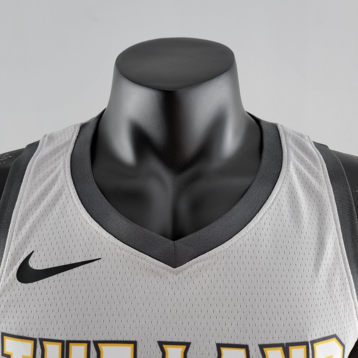 LeBron James Cleveland Cavaliers Grey Swingman Jersey 2018