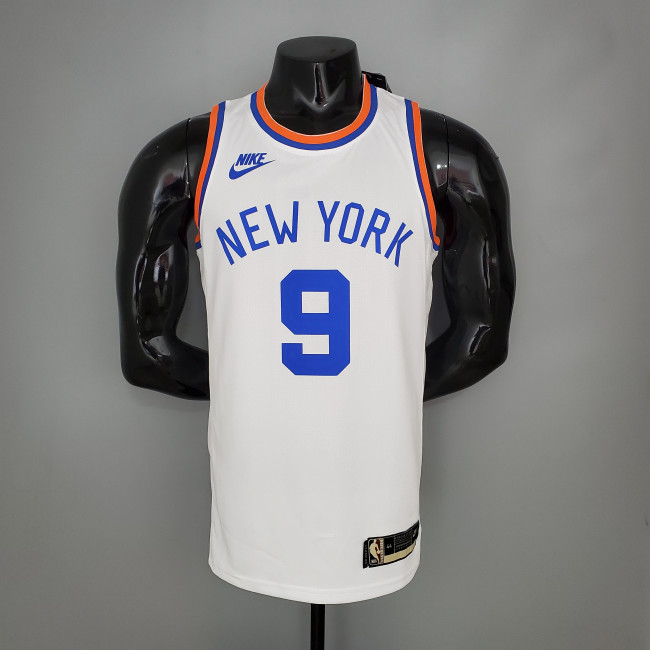 RJ Barrett New York Knicks 75th Anniversary Swingman Jersey White
