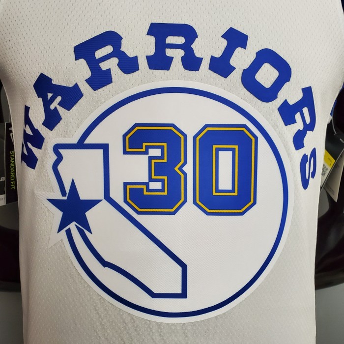 Stephen Curry Golden State Warriors Retro Version Swingman Jersey White