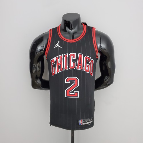 Lonzo Ball Chicago Bulls 75th Anniversary Swingman Jersey Flyers Black