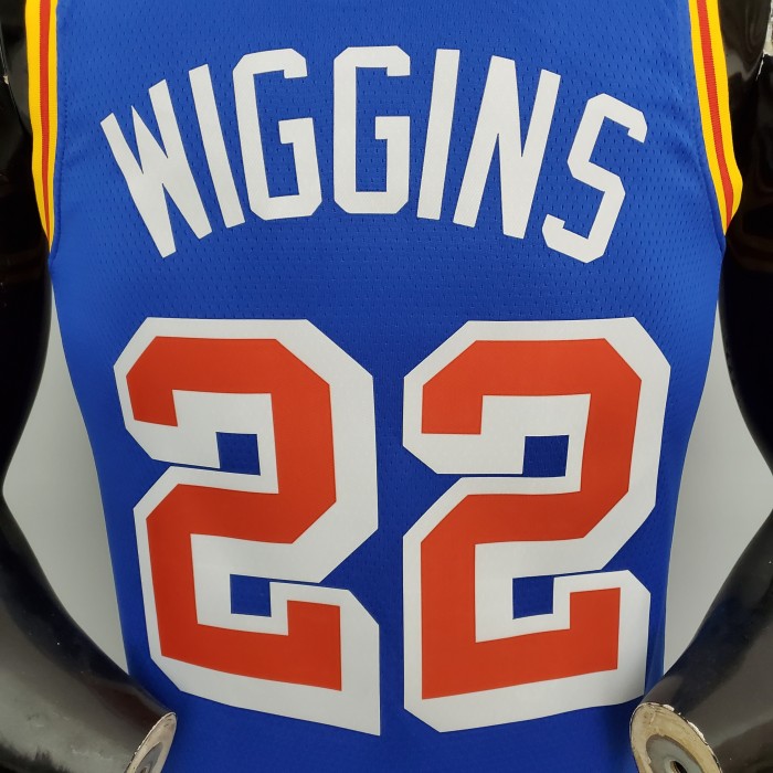 Andrew Wiggins Golden State Warriors 75th Anniversary Swingman Jersey Retro Blue