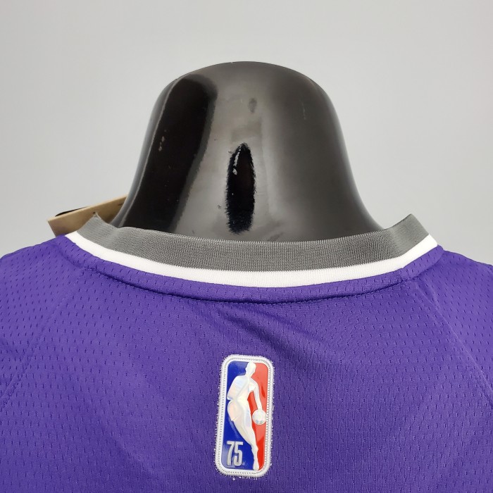 De'Aaron Fox Sacramento Kings 75th Anniversary Swingman Jersey Purple