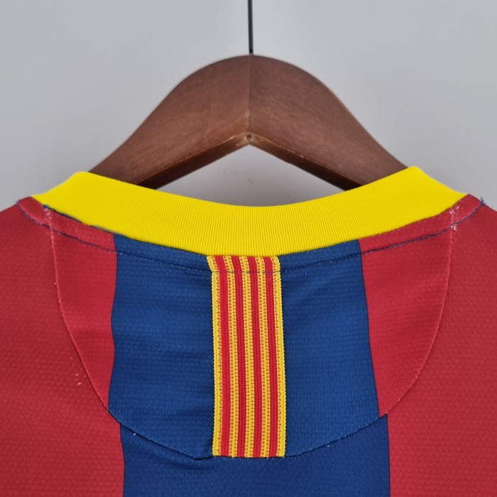 Barcelona Home Long Sleeve Retro Jersey 2010/11