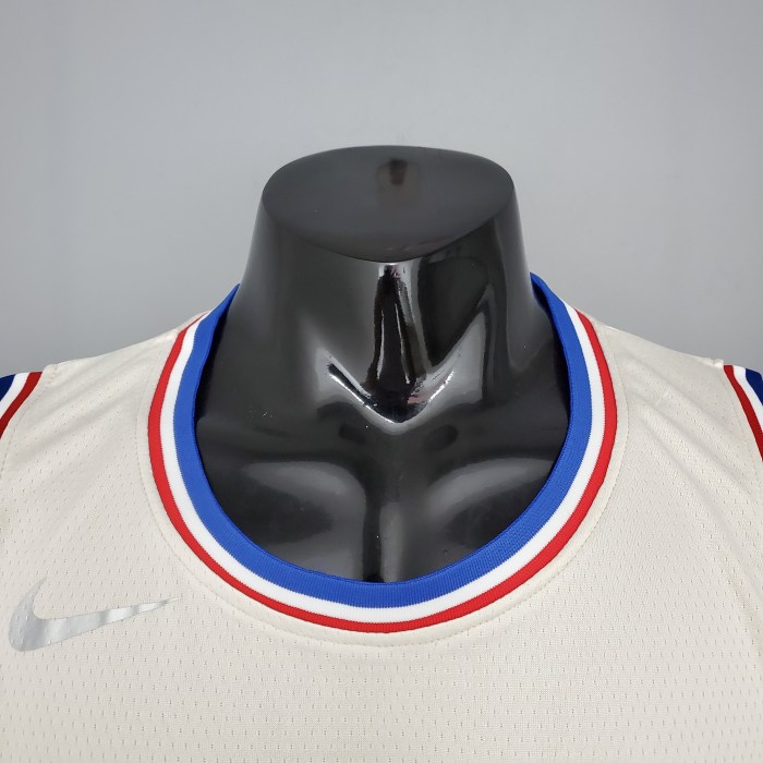 Allen Iverson Philadelphia 76ers Bonus Edition 2020/21 Swingman Jersey Off-White