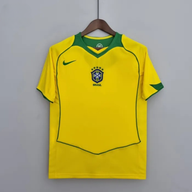 Brazil Home Retro Jersey 2004