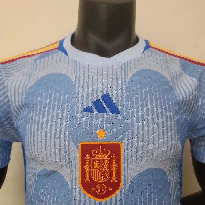 Spain 2022 World Cup Away Player Version Man Jersey