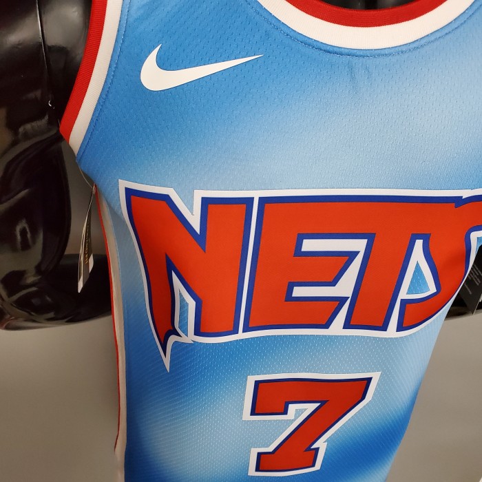 Kevin Durant Brooklyn Nets Retro Limited Edition Blue Swingman Jersey
