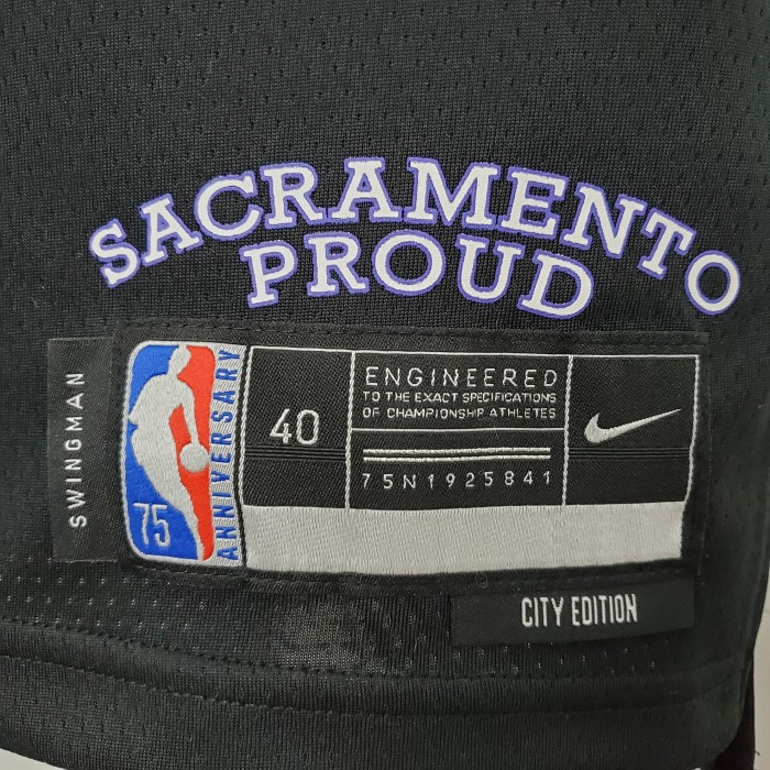 Neemias Queta Sacramento Kings 2022 City Edition Swingman Jersey Black