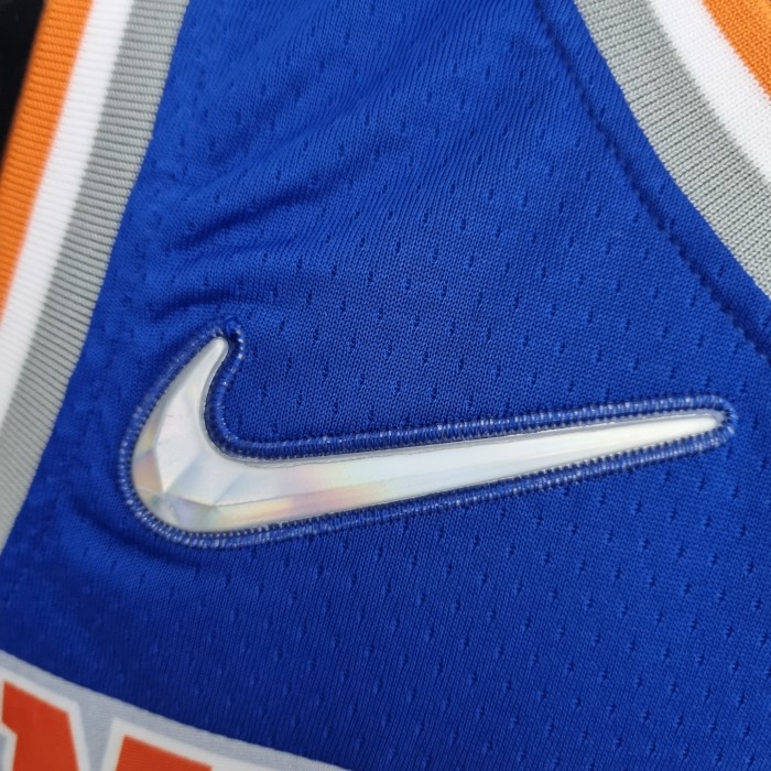 RJ Barrett New York Knicks 75th Anniversary Swingman Jersey Blue