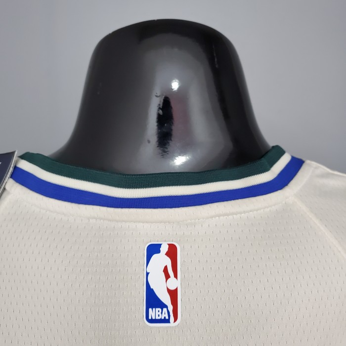 Jrue Holiday Milwaukee Bucks Swingman Jersey Beige