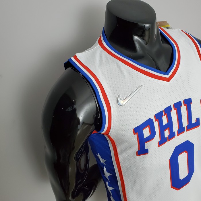 Tyrese Maxey Philadelphia 76ers 75th Anniversary Swingman Jersey White