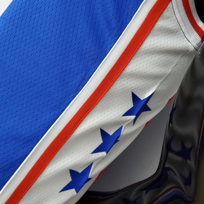 Joel Embiid Philadelphia 76ers 75th Anniversary Swingman Jersey Blue
