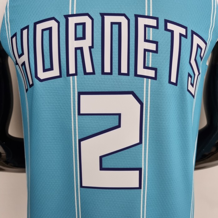 LaMelo Ball Charlotte Hornets 75th Anniversary Swingman Jersey Blue