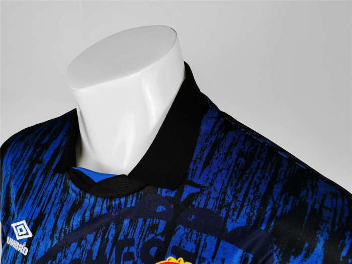 Manchester United Away Long Sleeve Retro Jersey 92/93