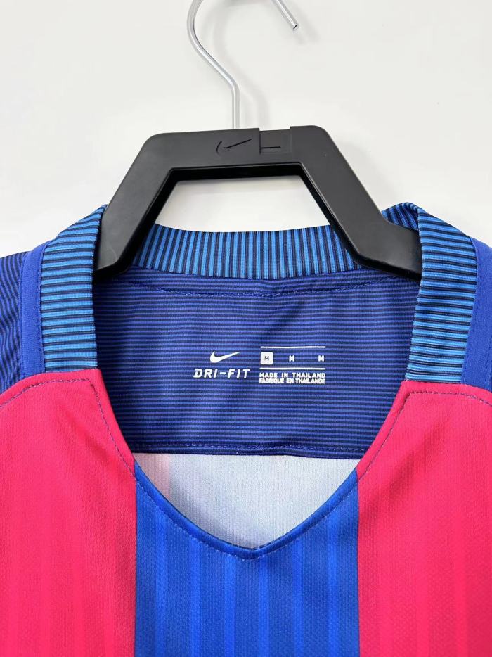 Barcelona Home Long Sleeve Retro Jersey 2016/17